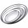 Edelstahl Servierplatte 35 cm - oval