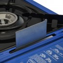 Gaskocher Campingkocher im Tragekoffer mit Sicherheits-System - Blau