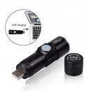 Taschenlampe Akku "Atom-USB" - 2in1 - 3 Watt XPE LED