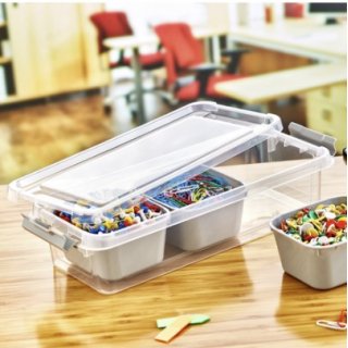 Vorratsbox / Aufbewahrungsbox mit Innenschalen (1,2 Liter)