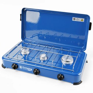 Outdoor Gaskocher 3-flammig (TRIO+) mit Gas-Anschluss (G1/4)