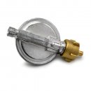 Druckminderer/Gas Regler f&uuml;r Butan- und Propan (50mbar) - G1/4&ldquo; Linksgewinde