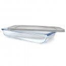 Auflaufform Glas mit Deckel - 3000ml - COMFORT - flach