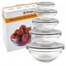 Glassch&uuml;ssel Set Vorratsbeh&auml;lter mit Deckel - 10-teilig -