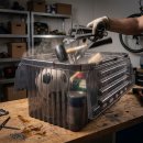 Aufbewahrungsbox mit integriertem Deckel  - 33 Liter - FOLDY -