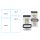 Vorratsdose mit Deckel - 1500 ml - rechteckig - CRYSTAL -