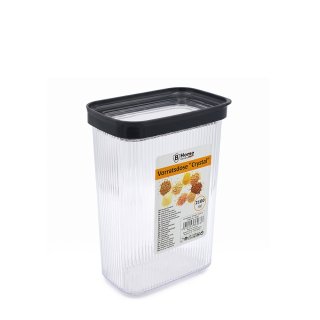 Vorratsdose mit Deckel - 2100 ml - rechteckig - CRYSTAL -
