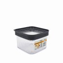 Vorratsdose mit Deckel - 550 ml - quadrat - CRYSTAL -