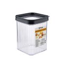 Vorratsdose mit Deckel - 1100 ml - quadrat - CRYSTAL -