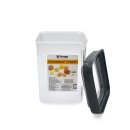 Vorratsdose mit Deckel - 1100 ml - quadrat - CRYSTAL -