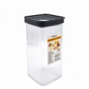 Vorratsdose mit Deckel - 1650 ml - quadrat - CRYSTAL -