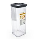Vorratsdose mit Deckel - 2150 ml - quadrat - CRYSTAL -