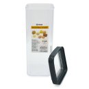 Vorratsdose mit Deckel - 2150 ml - quadrat - CRYSTAL -