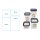 Vorratsdose mit Deckel - 2150 ml - quadrat - CRYSTAL -