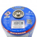 Gaskartusche Butan mit Schraubventil 450g für Gaskocher und Gasbrenner