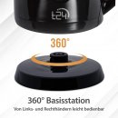 Wasserkocher kompakt 0,8L Kunststoff - Schwarz