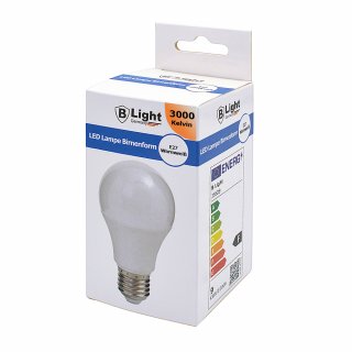 LED Lampe E-27 Birnenform 9 Watt - warmweiß (3000 K)