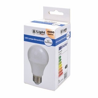 LED Lampe E-27 Birnenform 9 Watt - neutralweiß (4000 K)