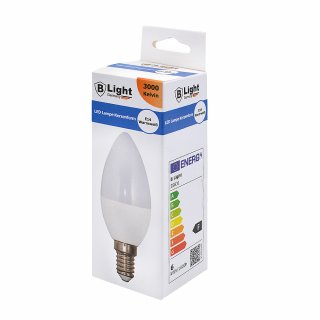 LED Lampe E-14 Kerzenform 6 Watt - warmweiß (3000 K)