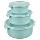 Aufbewahrungsdosen Set 3-teilig - rund - MICROFRESH - (02...