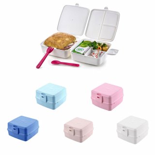 Multi Brot- und Lunch Box mit Besteck (02 1164) Old Green