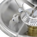 Campingkocher mit Piezozünder und Windschutz - Blau