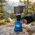 Campingkocher mit Piezoz&uuml;nder und Windschutz - Blau