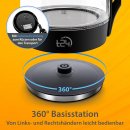 Glas Wasserkocher mit LED - 1.7 Liter