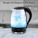 Glas Wasserkocher mit LED - 1.7 Liter