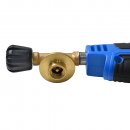 Unkrautbrenner / Unkrautvernichter mit Piezoz&uuml;ndung (Schraubventil-Gaskartuschen) - Blau