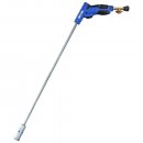 Unkrautbrenner / Unkrautvernichter mit Piezoz&uuml;ndung (Schraubventil-Gaskartuschen) - Blau