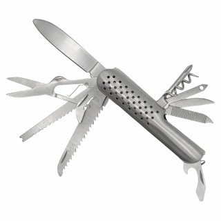Taschenmesser aus Edelstahl mit 15 Funktionen