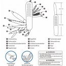 Taschenmesser aus Edelstahl mit 15 Funktionen