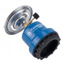 Campingkocher Metall mit Windschutz - Blau