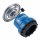 Campingkocher Metall mit Windschutz - Blau