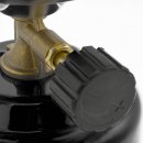 Campingkocher Metall mit Windschutz - Schwarz