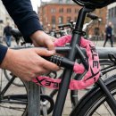 POSTEN: Fahrrad und Motorrad Kettenschloss 25 x 980 mm - rosa