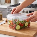 Aufbewahrungsbox mit Klick-Verschluss - rechteckig tief - (1250 ml) - CLIP - (02 1911)