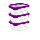 Aufbewahrungsdosen Set 3 tlg. (3 x 0,5 Liter) - TREND -...