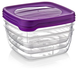 Aufbewahrungsdosen Set 3 tlg. (3 x 1,5 Liter) - TREND - (02 1040)