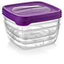 Aufbewahrungsdosen Set 3 tlg. (3 x 1,5 Liter) - TREND -...